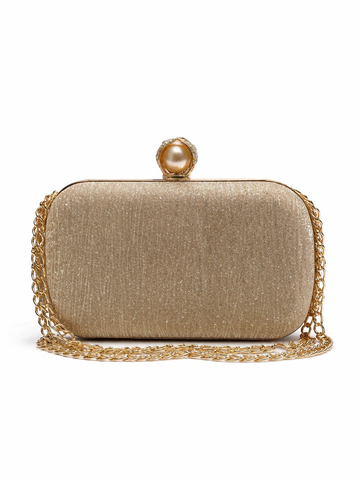 Pearl Ring Clutch with Chain
