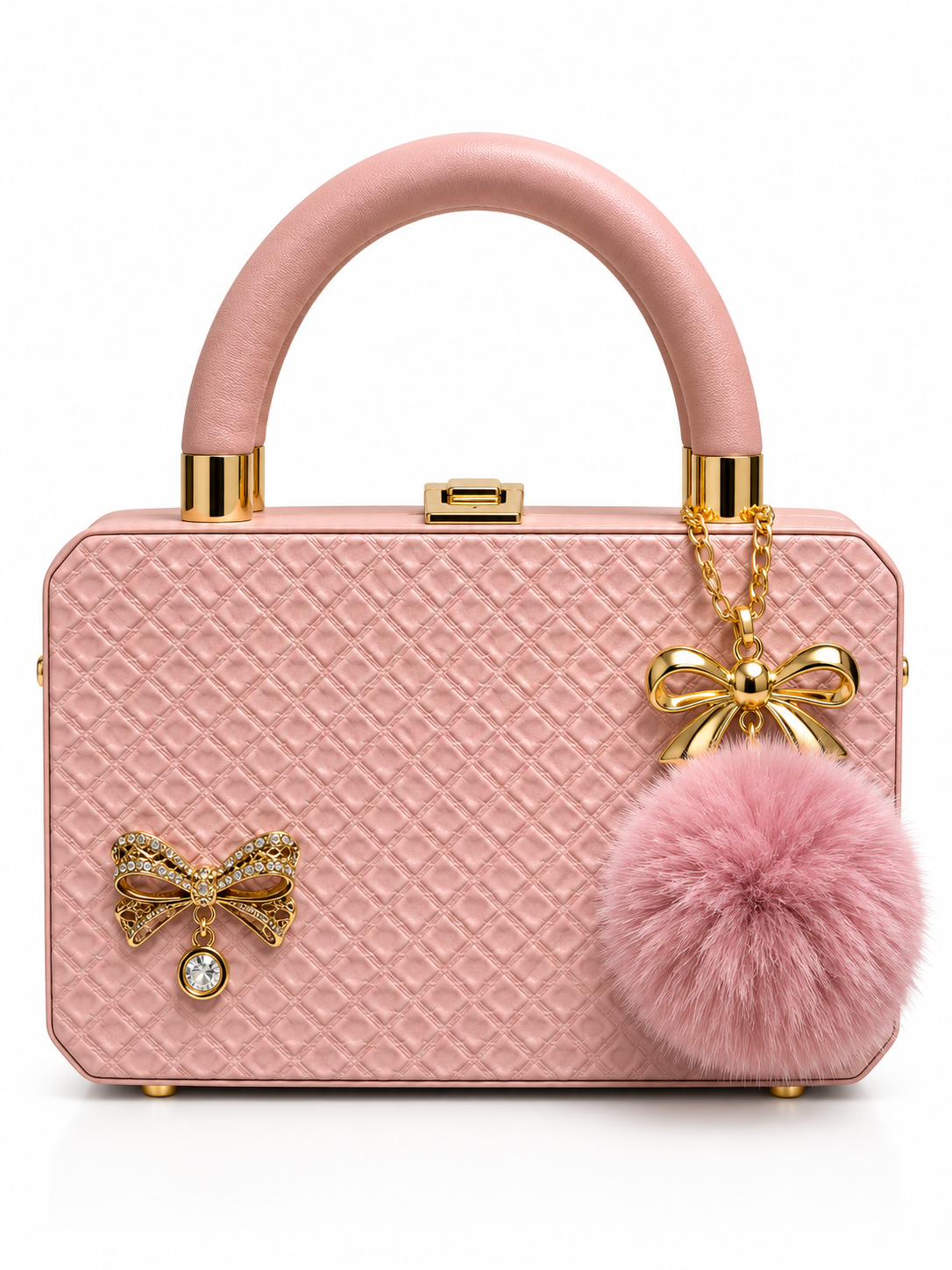 Luxe Bow Charm Mini Handbag