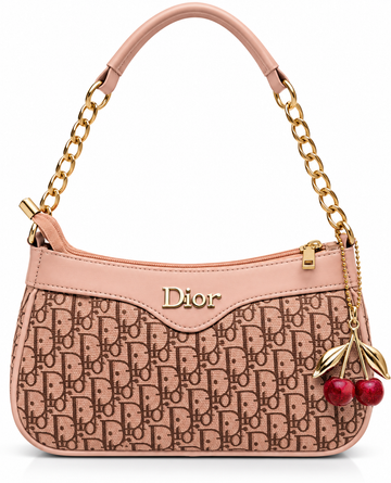 Cherry Charm Monogram Shoulder Bag