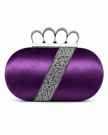 Velvet Luxe Finger Ring Clutch