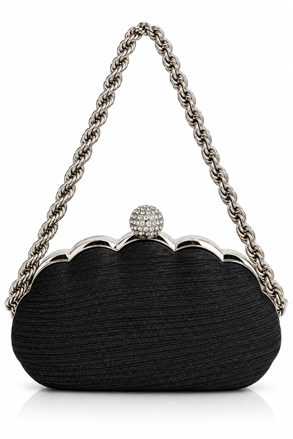 Celestia Crystal Clasp Clutch