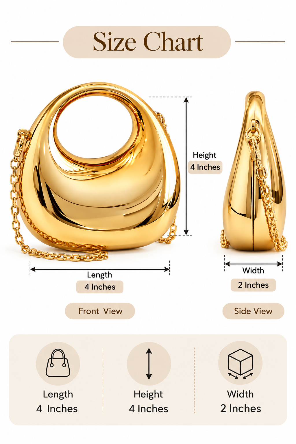 Golden Luxe Mini Handbag