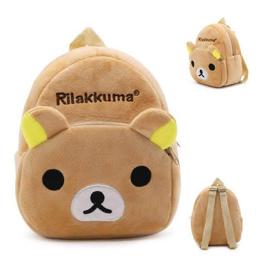 Rilakkuma Fuwaraku Plush Backpack Kids Bags