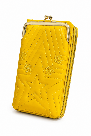 Crossbody Mobile Pouch dual Zip