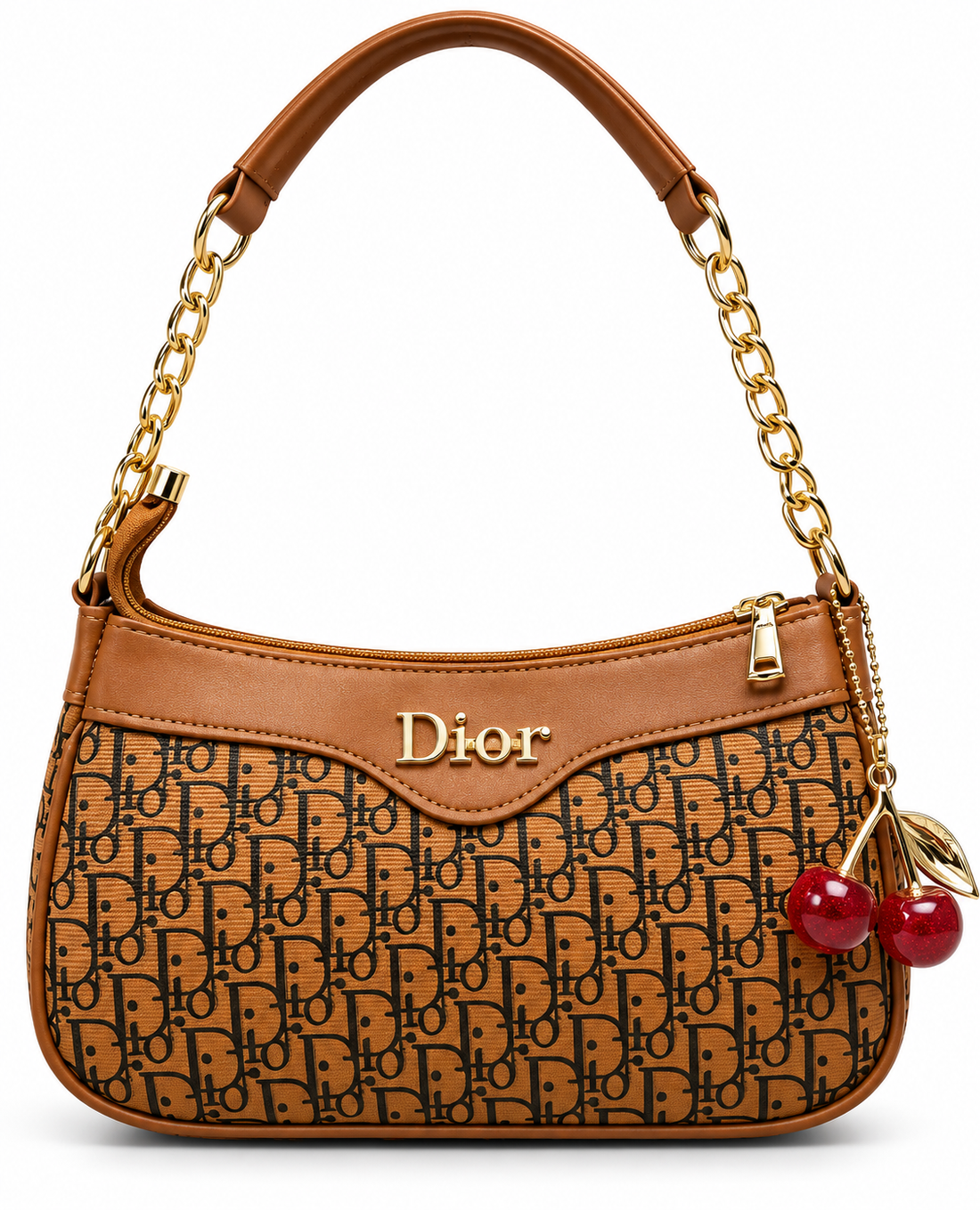 Cherry Charm Monogram Shoulder Bag