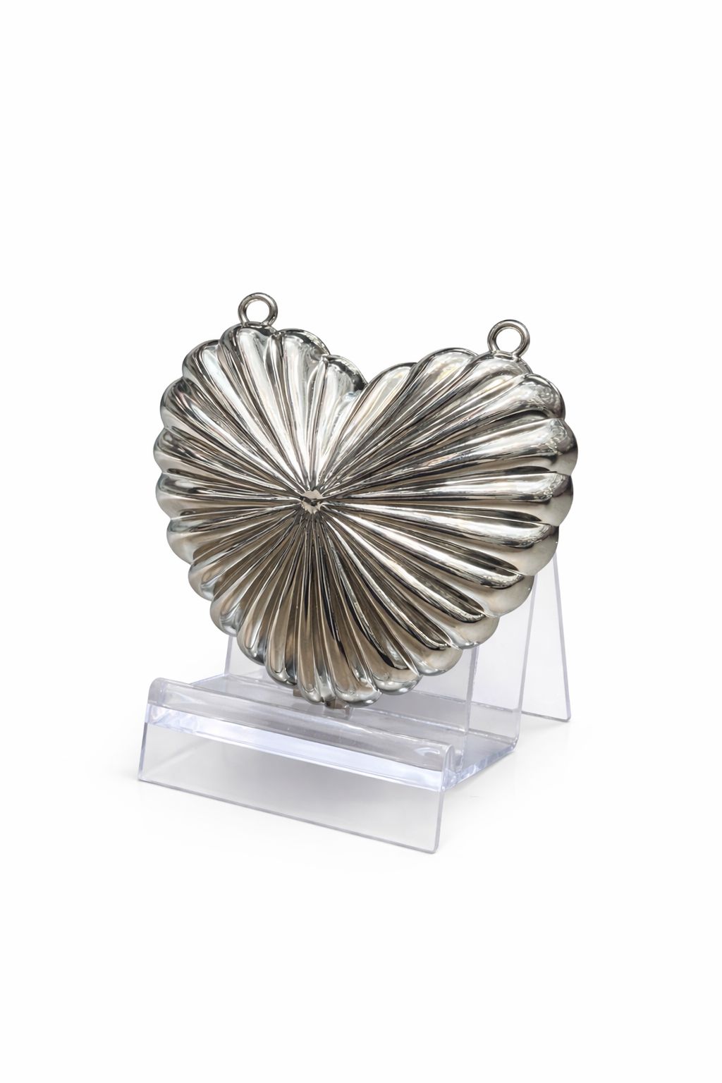 Metal heart Shape kids Clutch