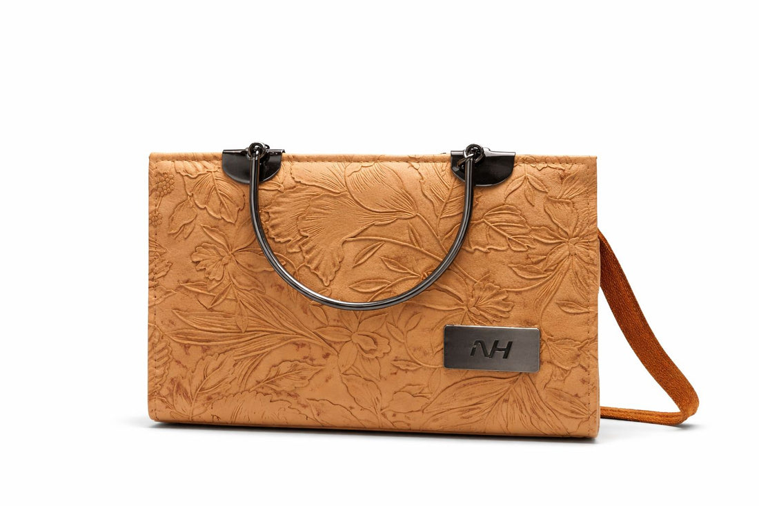 leaf emboss design bag