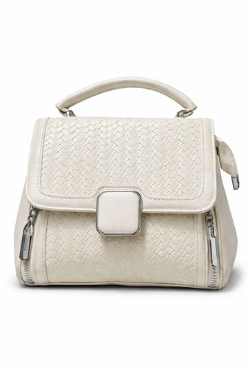 Bella Weave Top Handle Crossbody Bag