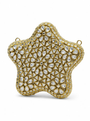 Kundan Clutch Hand Made