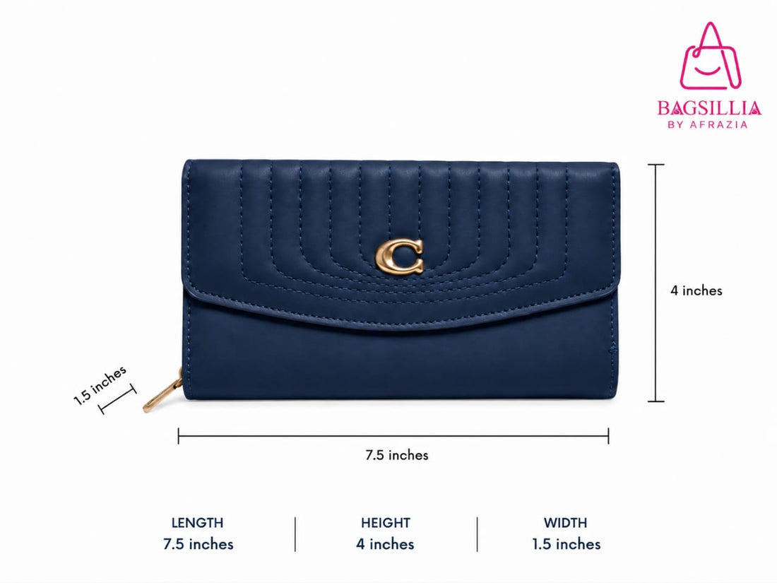 Bagsillia Luxe Quilted Wallet Clutch