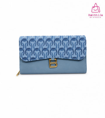 Bagsillia Signature Pattern Wallet Clutch