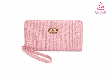 Bagsillia Classic Woven Wristlet Wallet