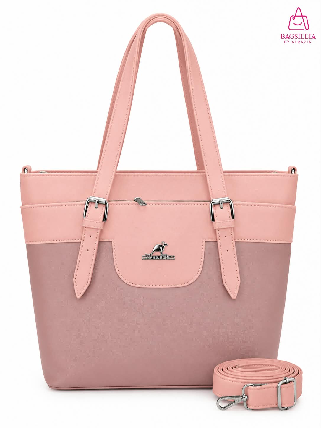 Elegant Two-Tone Everyday Tote Bag